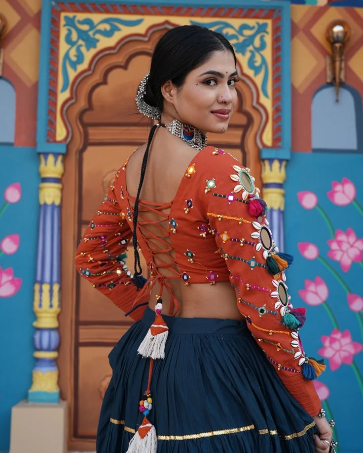 Tie-Dye Printed Blouse Design